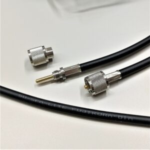 フジクラ 5DSFA-LITE 10m~30m 片端MP接栓、片端MP脱着接栓付 無線接続ケーブル 50Ω 同軸ケーブル ブラック F5SF-○MM