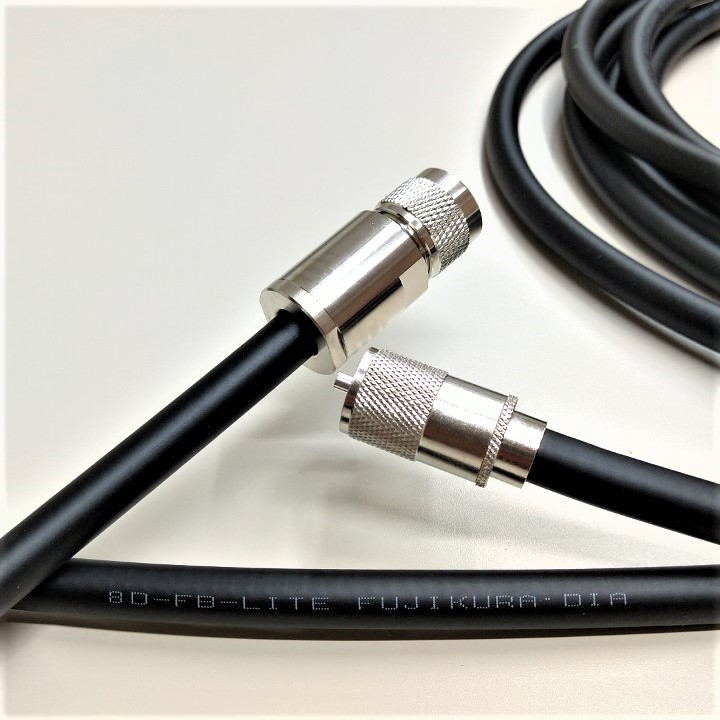フジクラ 8DFB-LITE 0.3m~50m 両端50ΩNP接栓付 無線接続ケーブル 同軸ケーブル ブラック F8FL-○WN
