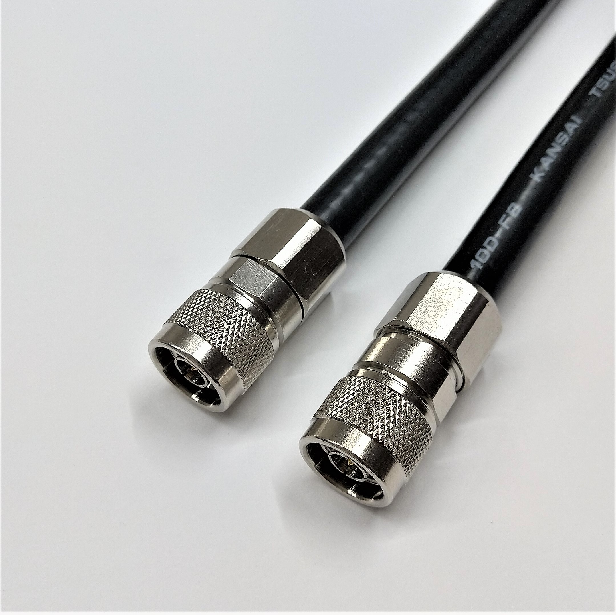 10D-FB 0.4m~50m 両端50ΩNP接栓付 関西通信電線 無線接続ケーブル 同軸ケーブル ブラック K10F-○WN