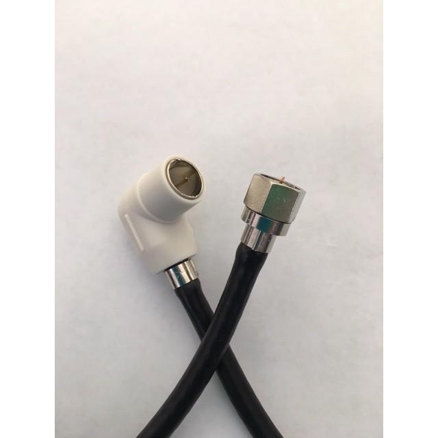 テレビ接続ケーブル ◎4K8K対応!S4C-FB 0.2m~3m 色を選べる! 六角ネジ込み × L型プッシュ接栓付 !24F-〇〇 - 画像 (3)