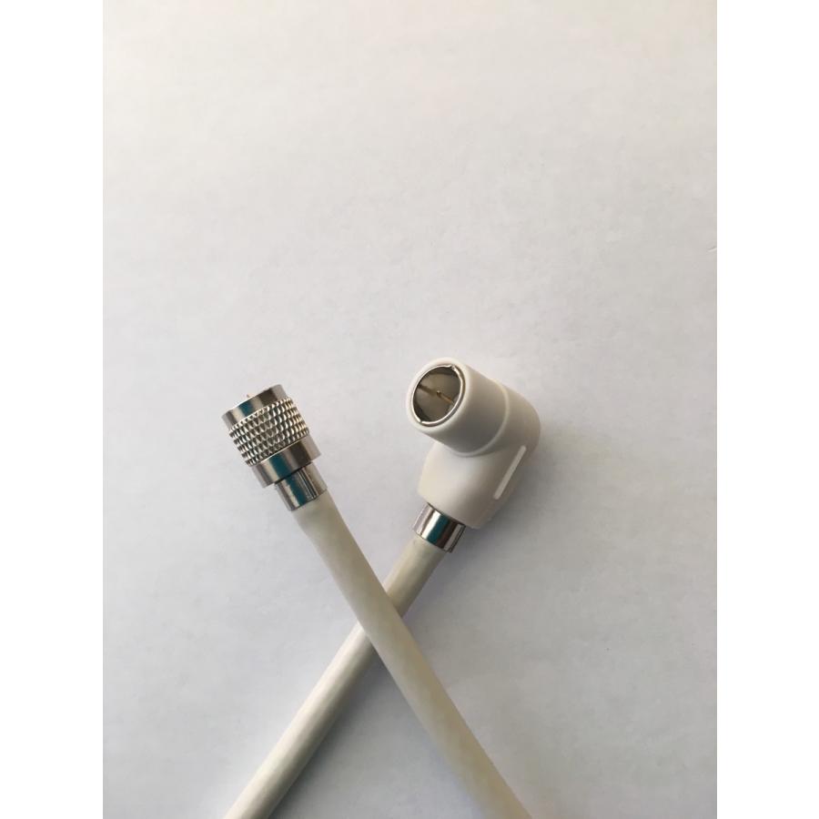 テレビ接続ケーブル S5C-FB 4K8K対応!1.5m~30m 色を選べる!丸型ネジ込み × L型プッシュ接栓付!25M-○〇 - 画像 (4)