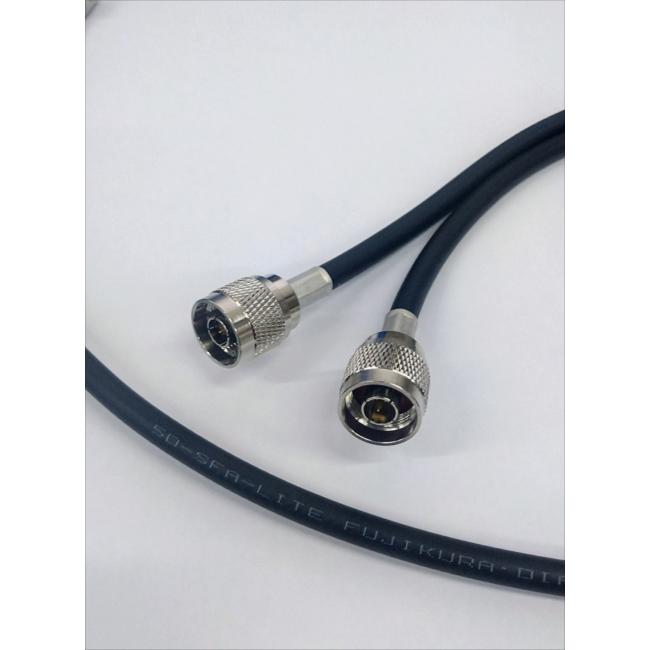 フジクラ 5DSFA-LITE 0.3m~8m 両端NP接栓付 無線接続ケーブル 50Ω 同軸ケーブル ブラック F5SF-○WN